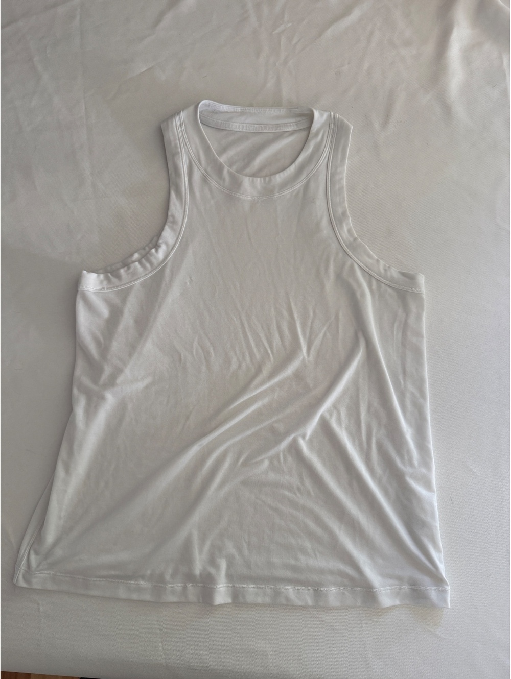 Lululemon White Athletic Tank Top
